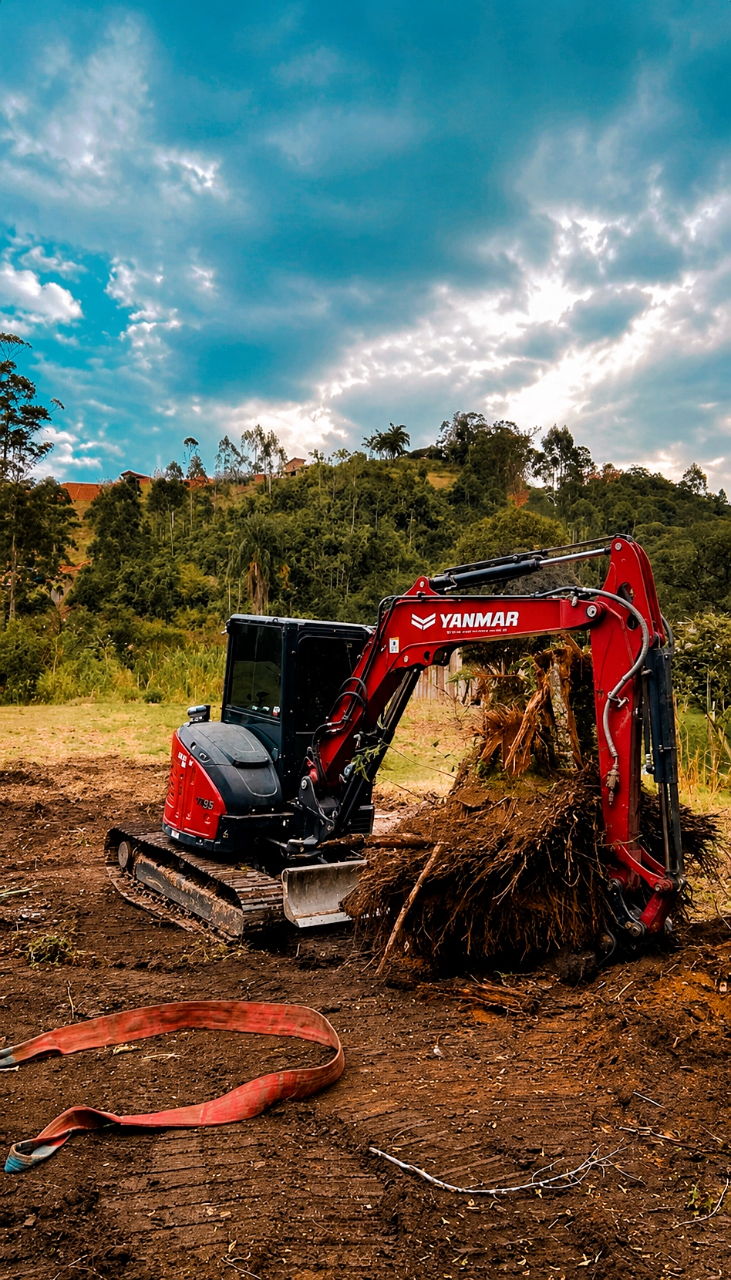 Obra e materiais — Terraplanagem Dé em Brusque